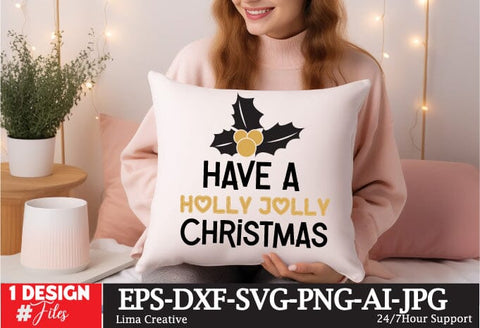 Have a Holly Jolly Christmas SVG Cut File,,Christmas SVG Cut File,Christmas SVG Bundle,Christmas Sublimation PNG ,Christmas Clipart SVG Insomnia Std 