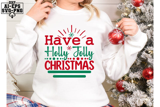 Have A Holly Jolly Christmas Svg Cut Files Creative Art SVG CraftlabSvg55 