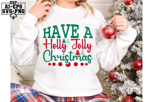 Have A Holly Jolly Christmas Svg Cut Files Creative Art SVG CraftlabSvg55 