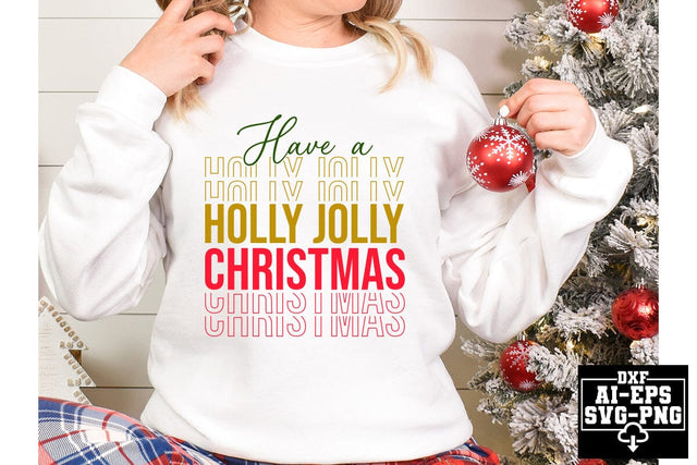 Have A Holly Jolly Christmas Svg Cut Files Creative Art SVG CraftlabSvg55 