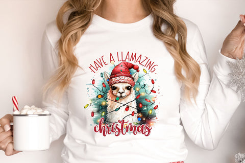 Have a llamazing christmas png design Sublimation Regulrcrative 