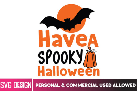 Have a Spooky Halloween SVG Design,Cut File, Halloween SVG Cut File, Halloween Clipart, Trick or Treat SVG Bundle, Halloween PNG Bundle SVG BlackCatsMedia 