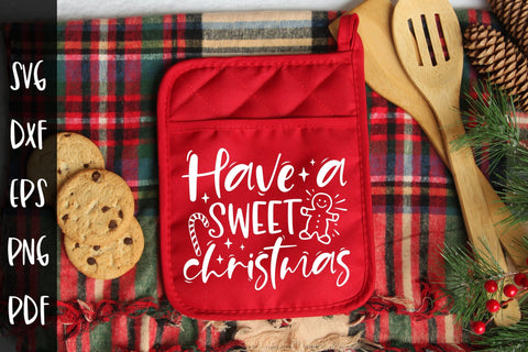 Have a Sweet Christmas - Pot Holder SVG SVG CraftLabSVG 