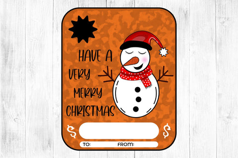 Have a Very Merry Christmas Money Card Sublimation CraftLabSVG 