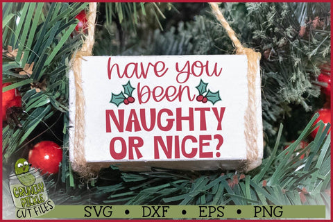 Have You Been Naughty or Nice SVG File SVG Crunchy Pickle 