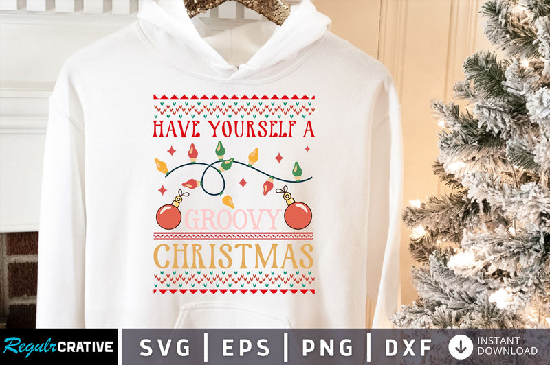 Have yourself a groovy christmas SVG design SVG Regulrcrative 