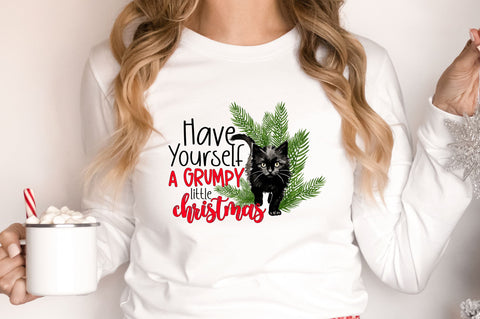 Have yourself a grumpy little christmas png design Sublimation Regulrcrative 