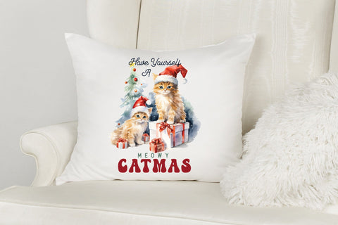 Have Yourself a Meowy Catmas PNG Sublimation Sublimation CraftLabSVG 