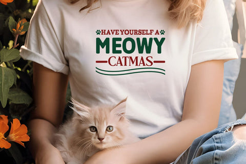 Have yourself a meowy catmas SVG Angelina750 