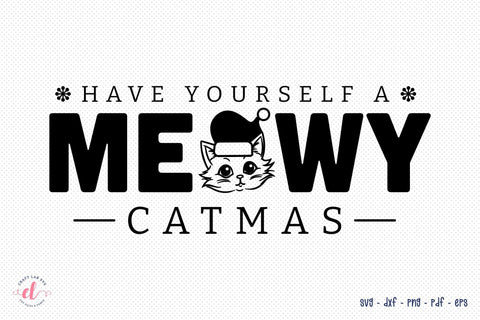Have Yourself a Meowy Catmas SVG SVG CraftLabSVG 