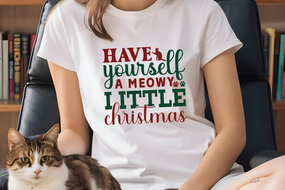 Have yourself a meowy little christmas SVG Angelina750 