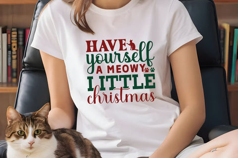 Have yourself a meowy little christmas SVG Angelina750 