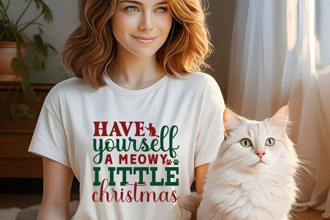 Have yourself a meowy little christmas SVG Angelina750 