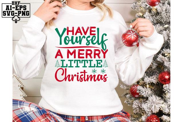Have Yourself A Merry Little Christmas Svg Cut Files Creative Art SVG CraftlabSvg55 