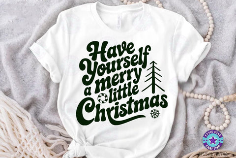 Have yourself a merry little Christmas SVG T-shirt Design SVG FiveStarCrafting 