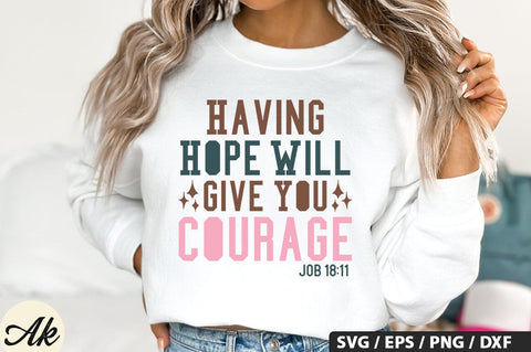 Having Hope Will Give SVG Design SVG akazaddesign 