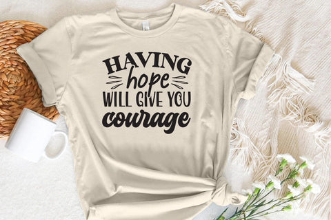 Having hope will give you courage SVG Angelina750 