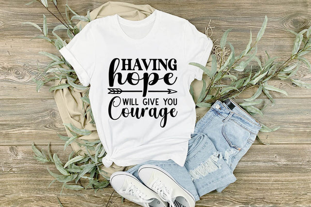 Having hope will give you courage SVG Angelina750 