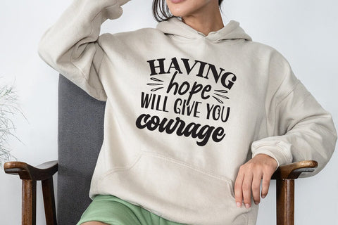Having hope will give you courage SVG Angelina750 