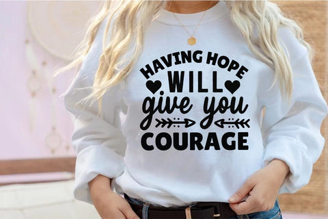 Having hope will give you courage SVG Angelina750 