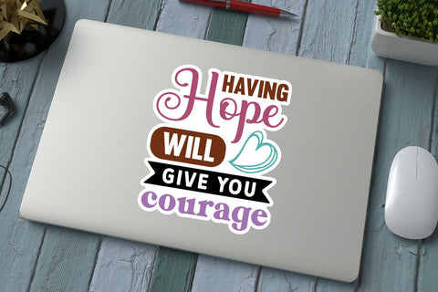Having hope will give you courage SVG Angelina750 