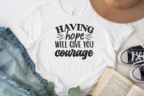 Having hope will give you courage SVG Angelina750 