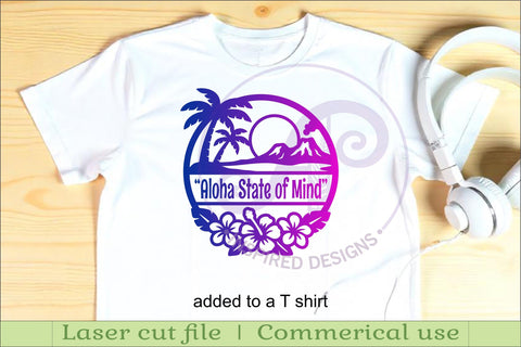 Hawaiian Tropical Name Sign SVG Island Luau Hibiscus Beach SVG APInspireddesigns 