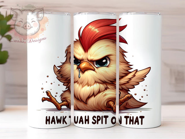 Hawk Tuah 20 oz Skinny Tumbler Sublimation Design, Straight & Tapered Tumbler Png, Hawk Tuah Spit On That Tumbler Png, Digital Download PNG Sublimation Lara' s Designs 