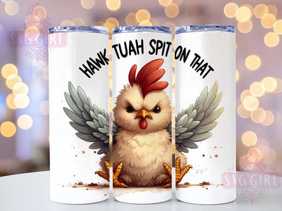 Hawk Tuah 20oz Tumbler Wrap Sublimation Design, Straight Tapered Tumbler Wrap, Hawk Tuah Spit On That Tumbler Png, Instant Digital Download Sublimation SvggirlplusArt 