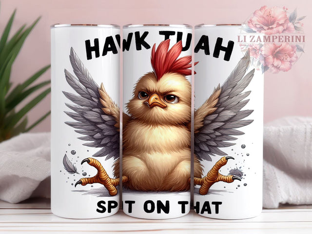 Hawk Tuah Spit On That 20oz Tumbler Wrap PNG, Hawk Tuah Tumbler PNG Sublimation Design, Straight & Tapered Tumbler Wrap, Instant Digital Download Sublimation Li Zamperini 