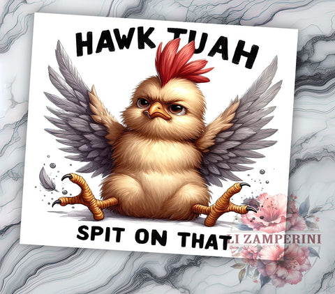 Hawk Tuah Spit On That 20oz Tumbler Wrap PNG, Hawk Tuah Tumbler PNG Sublimation Design, Straight & Tapered Tumbler Wrap, Instant Digital Download Sublimation Li Zamperini 