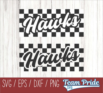 Hawks Retro Team Design SVG Digital Download Printable - SVG, EPS, DXF, PNG SVG Team Pride SVG 