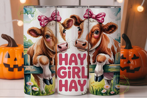 Hay Girl Hay 20oz Tumbler Wrap Sublimation PixelChick 