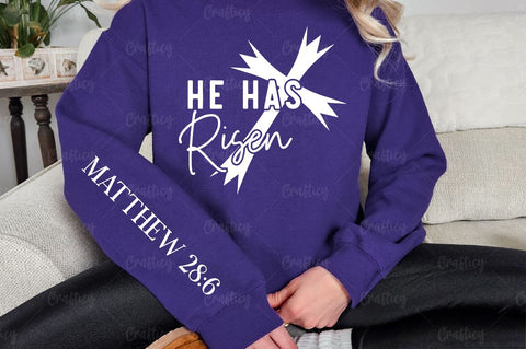 He has risen Sleeve SVG Design SVG Designangry 