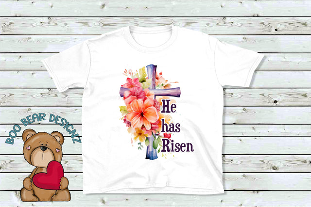 He has Risen Sublimation Sublimation Boo Bear Designz 