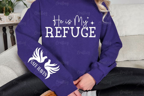 He is My Refuge Sleeve SVG Design SVG Designangry 
