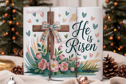 He Is Risen 20oz Tumbler Wrap Sublimation DesignSVG 