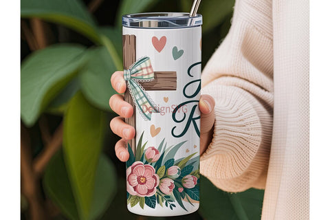 He Is Risen 20oz Tumbler Wrap Sublimation DesignSVG 