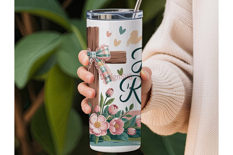 He Is Risen 20oz Tumbler Wrap Sublimation DesignSVG 