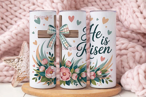 He Is Risen 20oz Tumbler Wrap Sublimation DesignSVG 