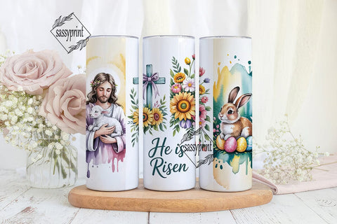 He Is Risen 20oz Tumbler Wrap Sublimation sassyprint 