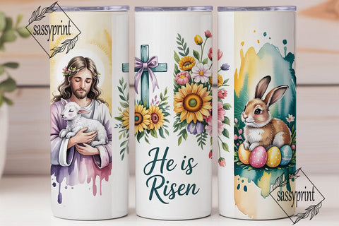 He Is Risen 20oz Tumbler Wrap Sublimation sassyprint 