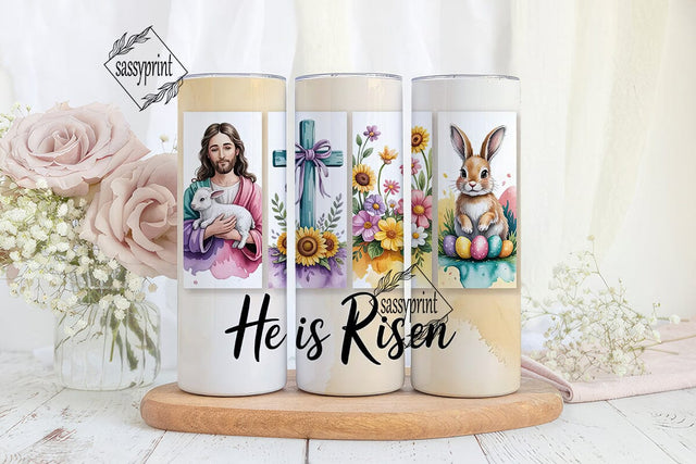 He Is Risen 20oz Tumbler Wrap Sublimation sassyprint 