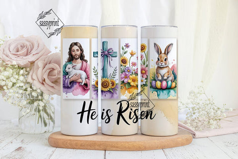 He Is Risen 20oz Tumbler Wrap Sublimation sassyprint 
