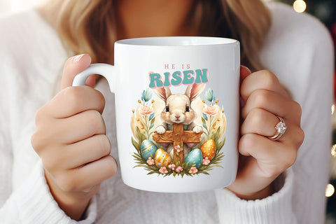 He is Risen | Easter Sublimation Design Sublimation CraftLabSVG 