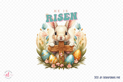 He is Risen | Easter Sublimation Design Sublimation CraftLabSVG 