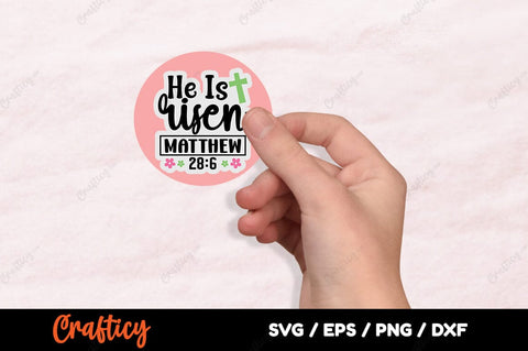 He Is Risen Matthew 28 6 SVG Design SVG Designangry 