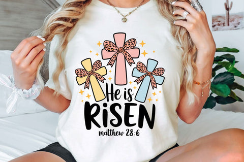 He is Risen PNG Christian Easter Sublimation Design Sublimation Regulrcrative 