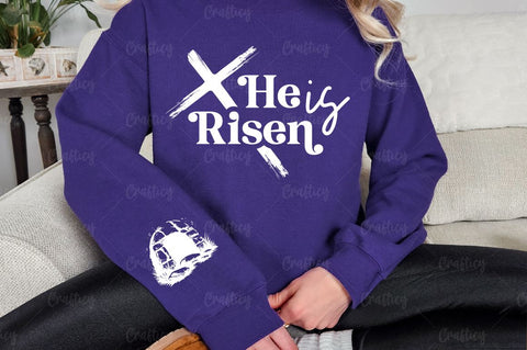 He is Risen Sleeve SVG Design SVG Designangry 