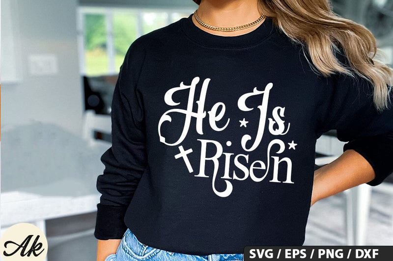 He Is Risen SVG And Sticker PNG Design SVG akazaddesign 